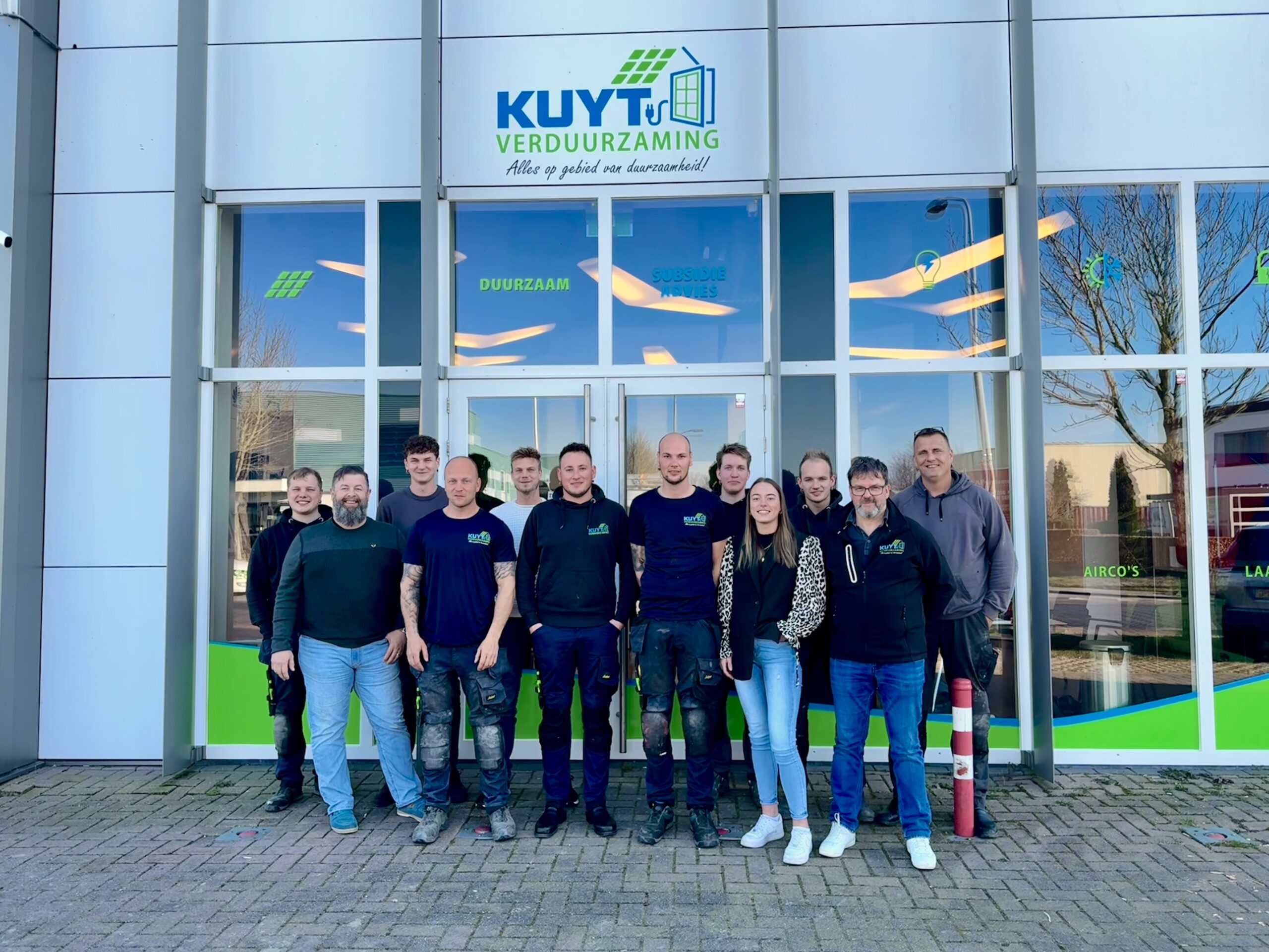 Team Kuyt Verduurzaming op een gezamenlijke foto