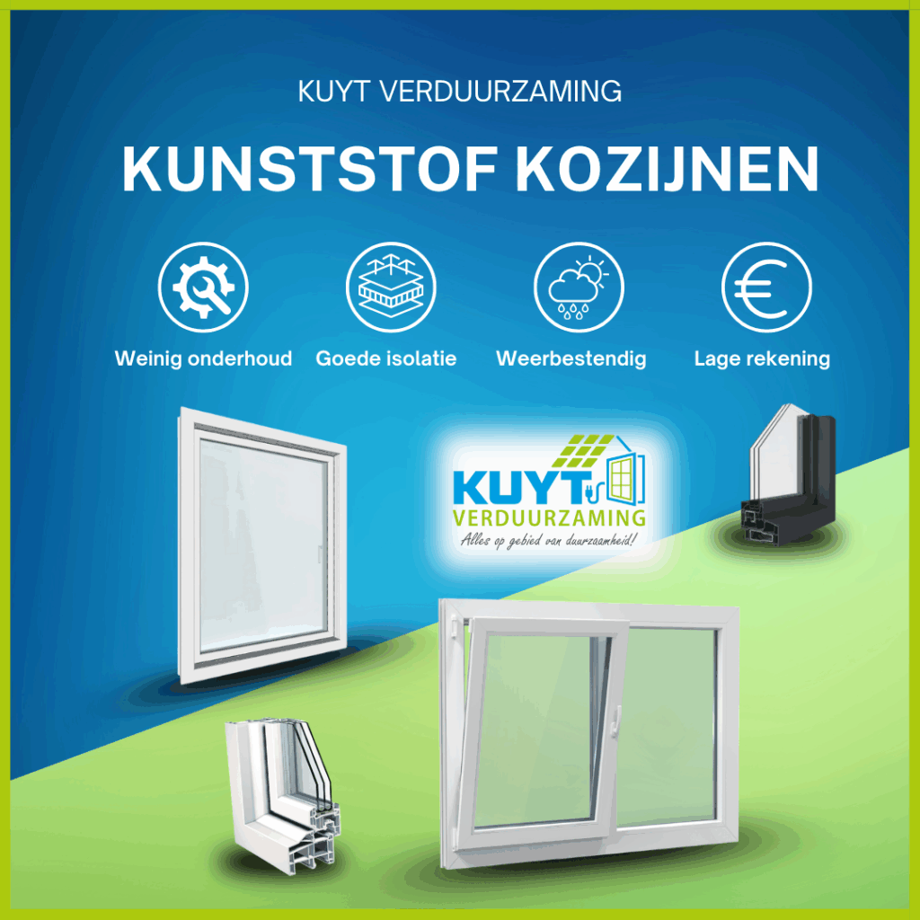 Een afbeelding over waarom kunststof kozijnen uw warmtepomp betaalbaar kunnen maken.