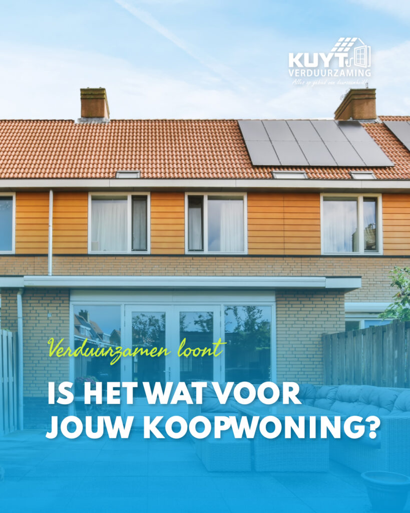 Verduurzamen koopwoning